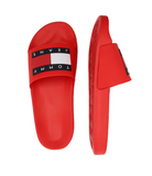 Tommy Hilfiger Men Logo Print Pool Slides-RD