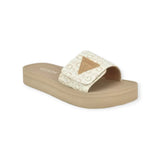 Guess Women’s Parties Flat Sandal-BEG
