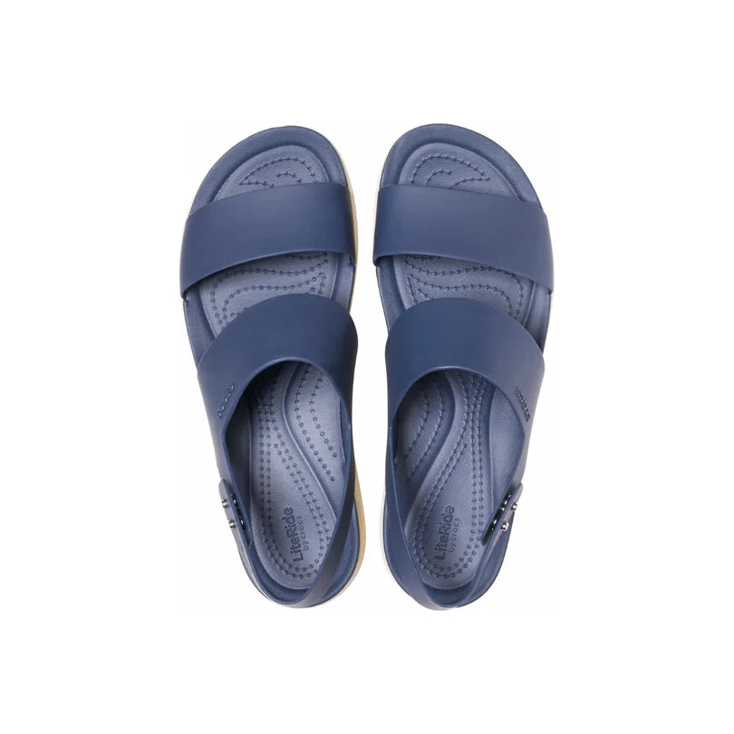 Crocs Brooklyn Low Wedge Women Sandals - NAVY