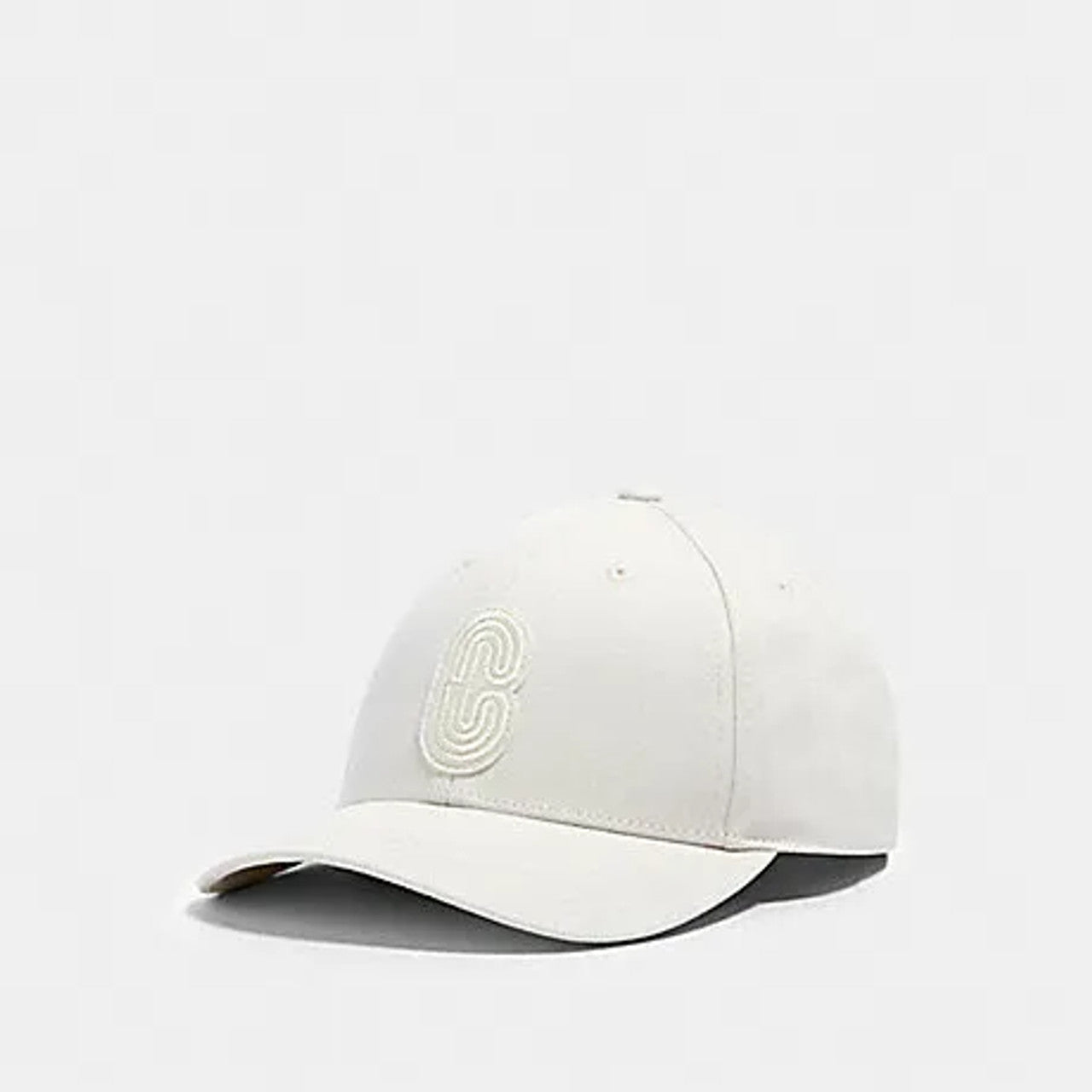 COACH Retro Signature Patch Hat White