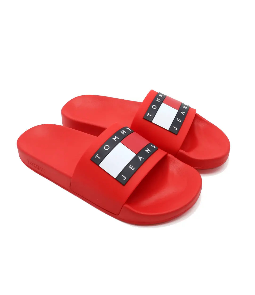 Tommy Hilfiger Men Logo Print Pool Slides-RD