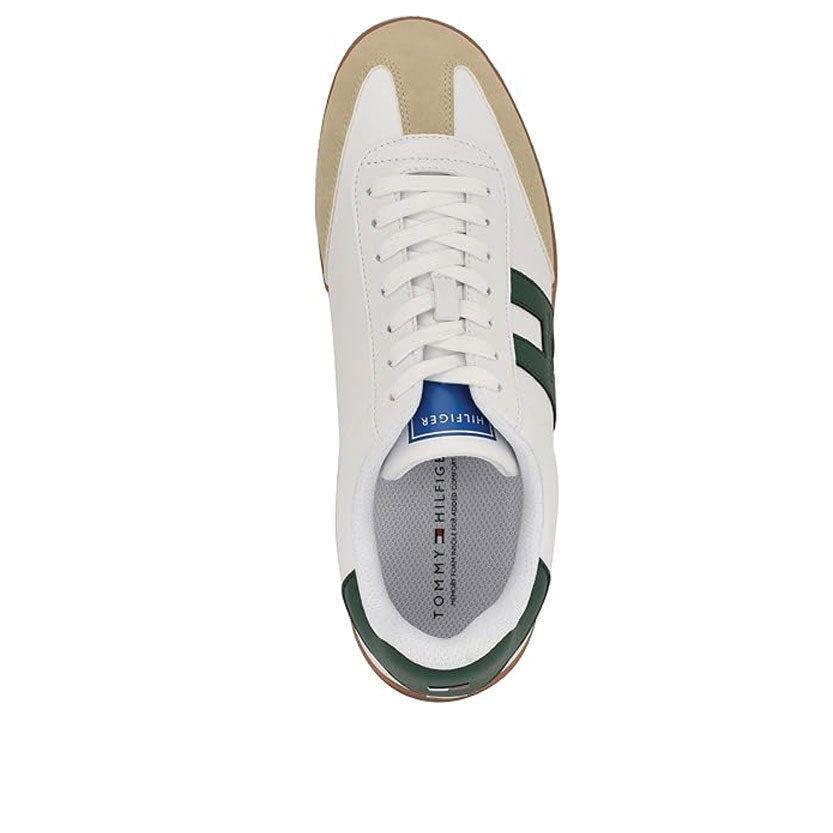 Tommy Hilfiger Berge mens Sneaker Light Natural/Hunter Green Multi