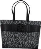 Susy Shopper Tote Bag in Black & Grey