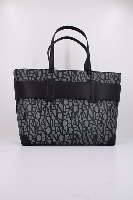 Susy Shopper Tote Bag in Black & Grey