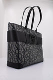 Susy Shopper Tote Bag in Black & Grey