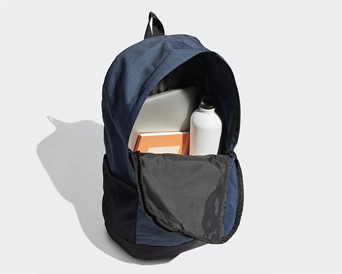 Adidas Essentials Side Mesh Pocket Top Handle Zipper Unisex Backpack - Crew Navy