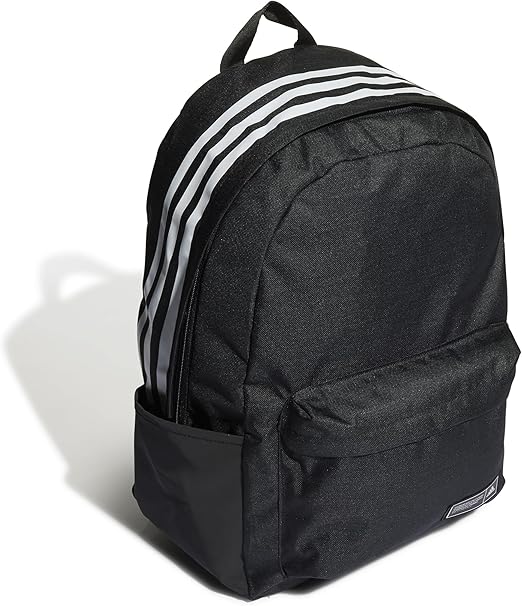 Adidas Training Classic 3 stripe backpack in black