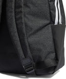 Adidas Training Classic 3 stripe backpack in black