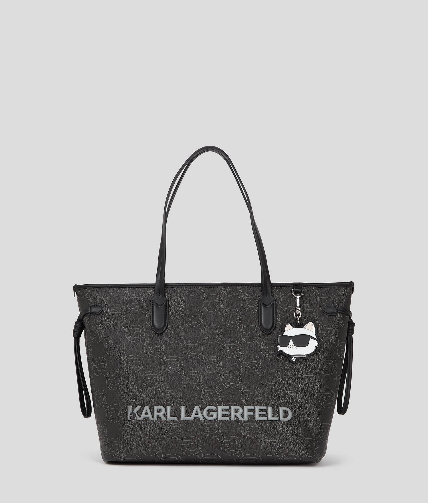 KARL LAGERFELD IKON MONOGRAM LARGE TOTE BAG