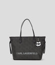 KARL LAGERFELD IKON MONOGRAM LARGE TOTE BAG