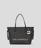 KARL LAGERFELD IKON MONOGRAM LARGE TOTE BAG