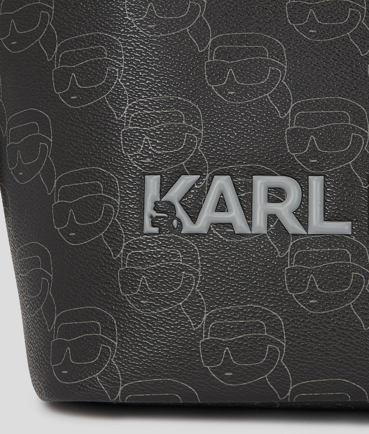 KARL LAGERFELD IKON MONOGRAM LARGE TOTE BAG