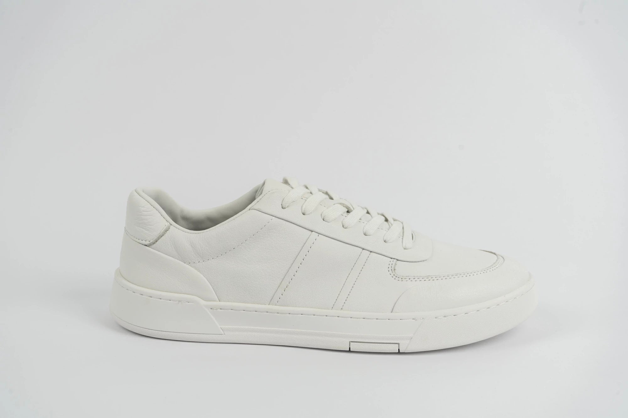Massimo Dutti white leather trainers