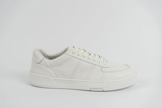 Massimo Dutti white leather trainers