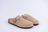 Everkix CALIDA-ANTE Suede Clog  Comfort Slip-On UNISEX – Beige