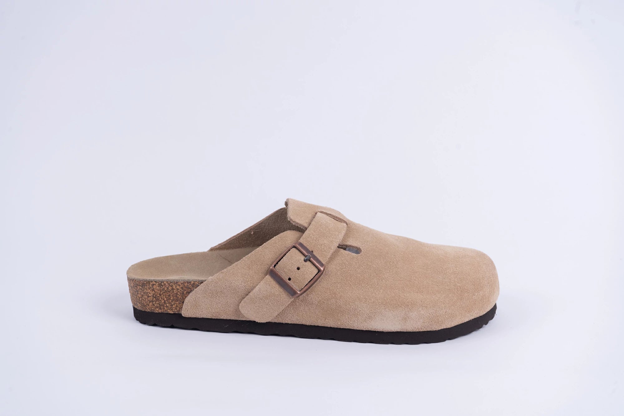 Everkix CALIDA-ANTE Suede Clog  Comfort Slip-On UNISEX – Beige