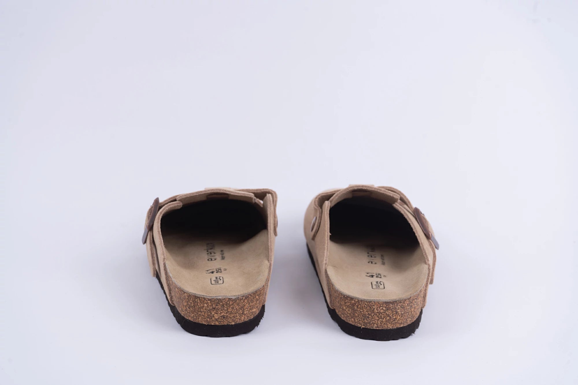 Everkix CALIDA-ANTE Suede Clog  Comfort Slip-On UNISEX – Beige