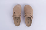 Everkix CALIDA-ANTE Suede Clog  Comfort Slip-On UNISEX – Beige