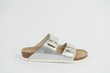 Everkix Arizona Soft Footbed Double Strap Sandal - SILVER