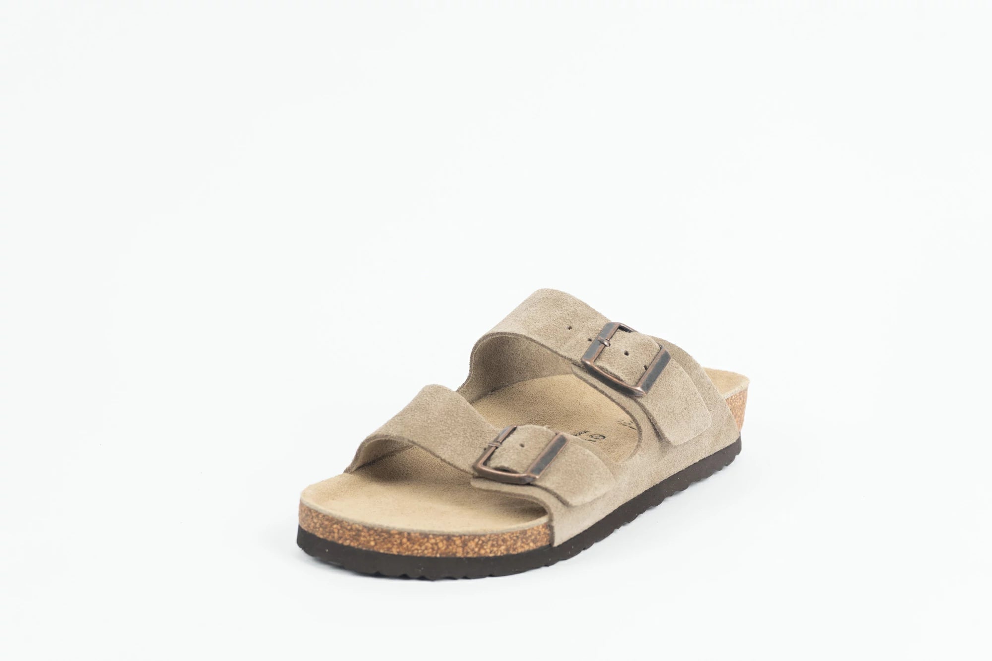 Everkix Arizona Soft Footbed Double Strap Sandal - GRAY