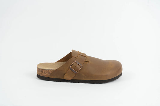 Everkix CALIDA-ANTE Suede Clog  Comfort Slip-On UNISEX – Brown
