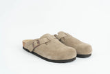 Everkix CALIDA-ANTE Suede Clog  Comfort Slip-On UNISEX– TAUPE