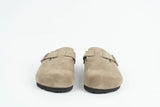 Everkix CALIDA-ANTE Suede Clog  Comfort Slip-On UNISEX– TAUPE