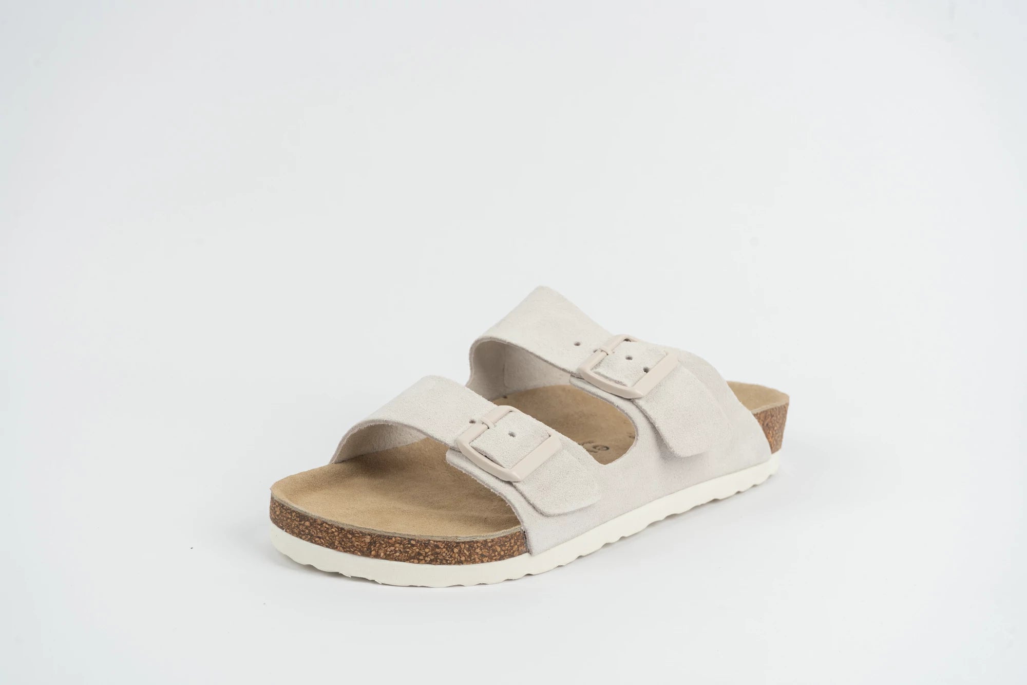 Everkix Arizona Soft Footbed Double Strap Sandal UNISEX - Antique White