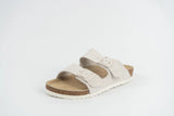 Everkix Arizona Soft Footbed Double Strap Sandal UNISEX - Antique White