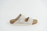 Everkix Arizona Soft Footbed Double Strap Sandal UNISEX - Antique White
