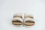 Everkix Arizona Soft Footbed Double Strap Sandal UNISEX - Antique White