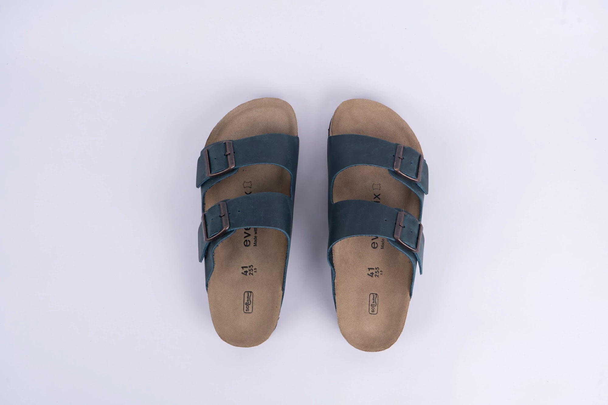 Everkix Arizona Soft Footbed Double Strap Sandal UNISEX - BLUE