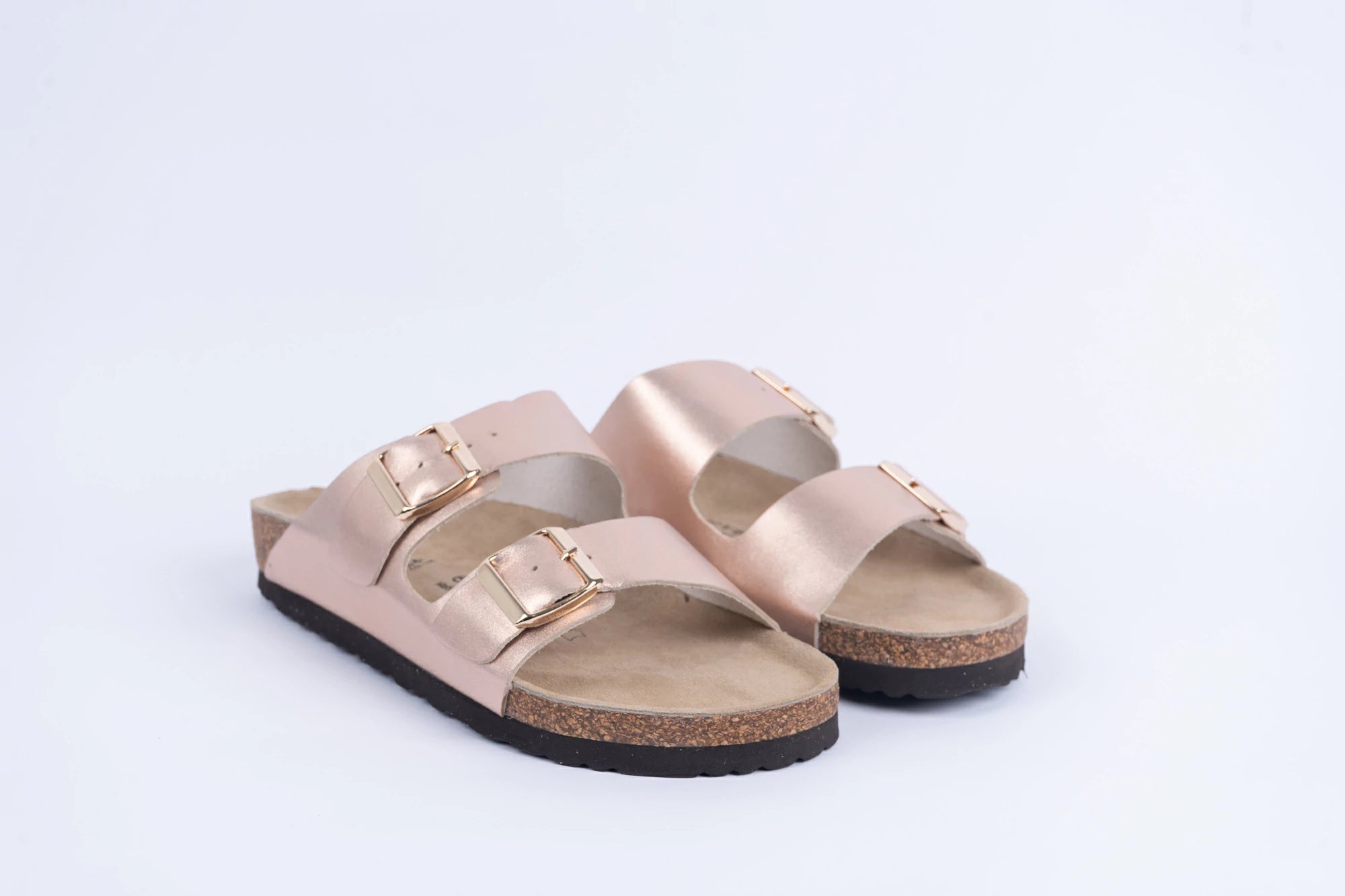 Everkix Arizona Soft Footbed Double Strap Sandal - ROSE