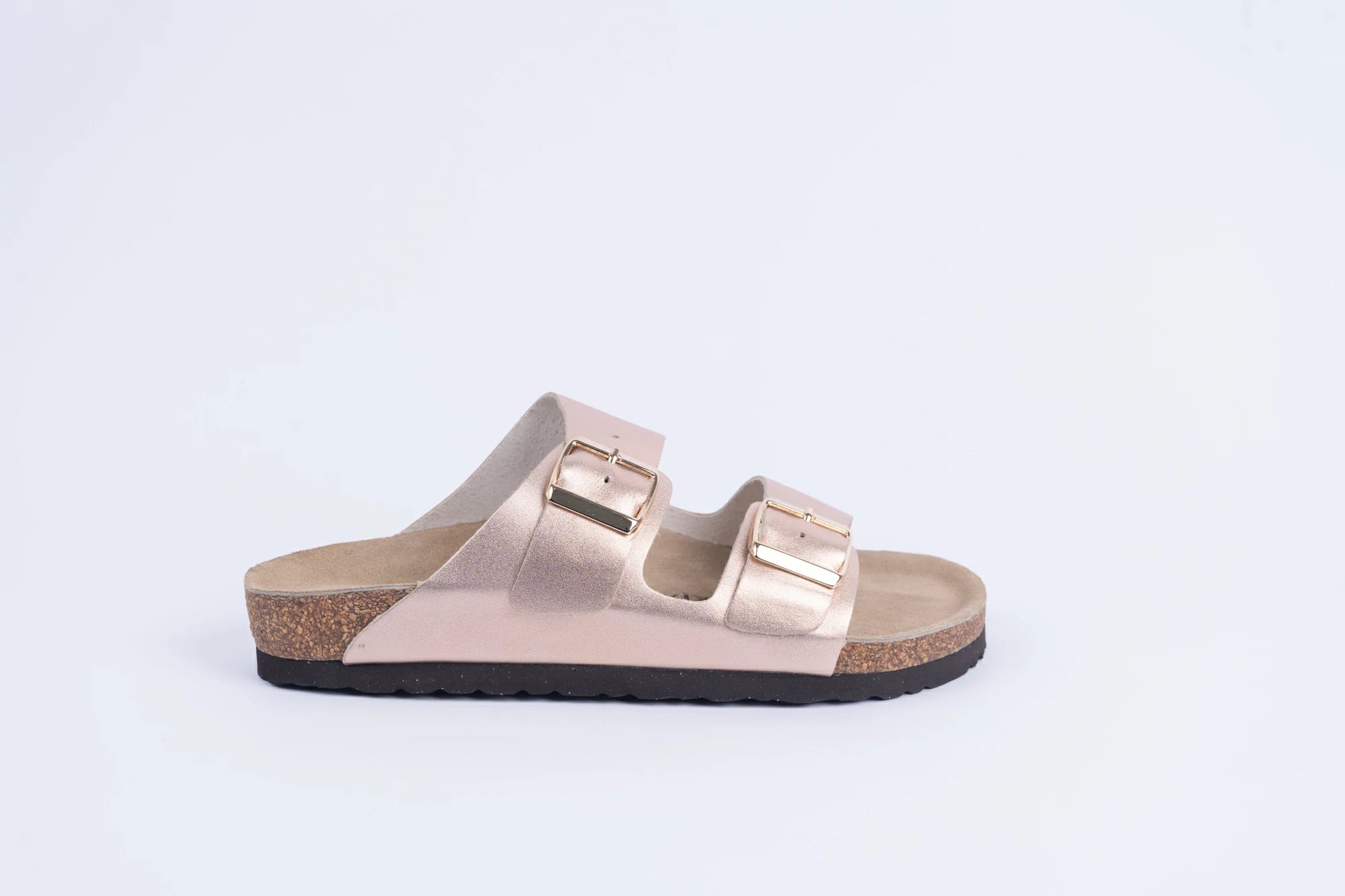 Everkix Arizona Soft Footbed Double Strap Sandal - ROSE