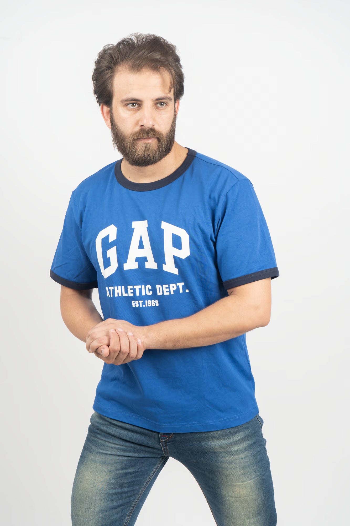 Blue GAP Athletic Dept. T-Shirt