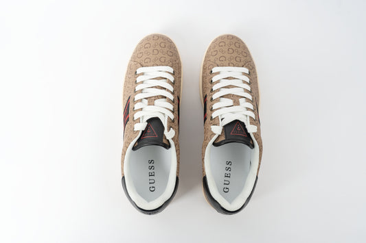 Guess Lomynz Monogram Sneakers Men - BEG&WHT