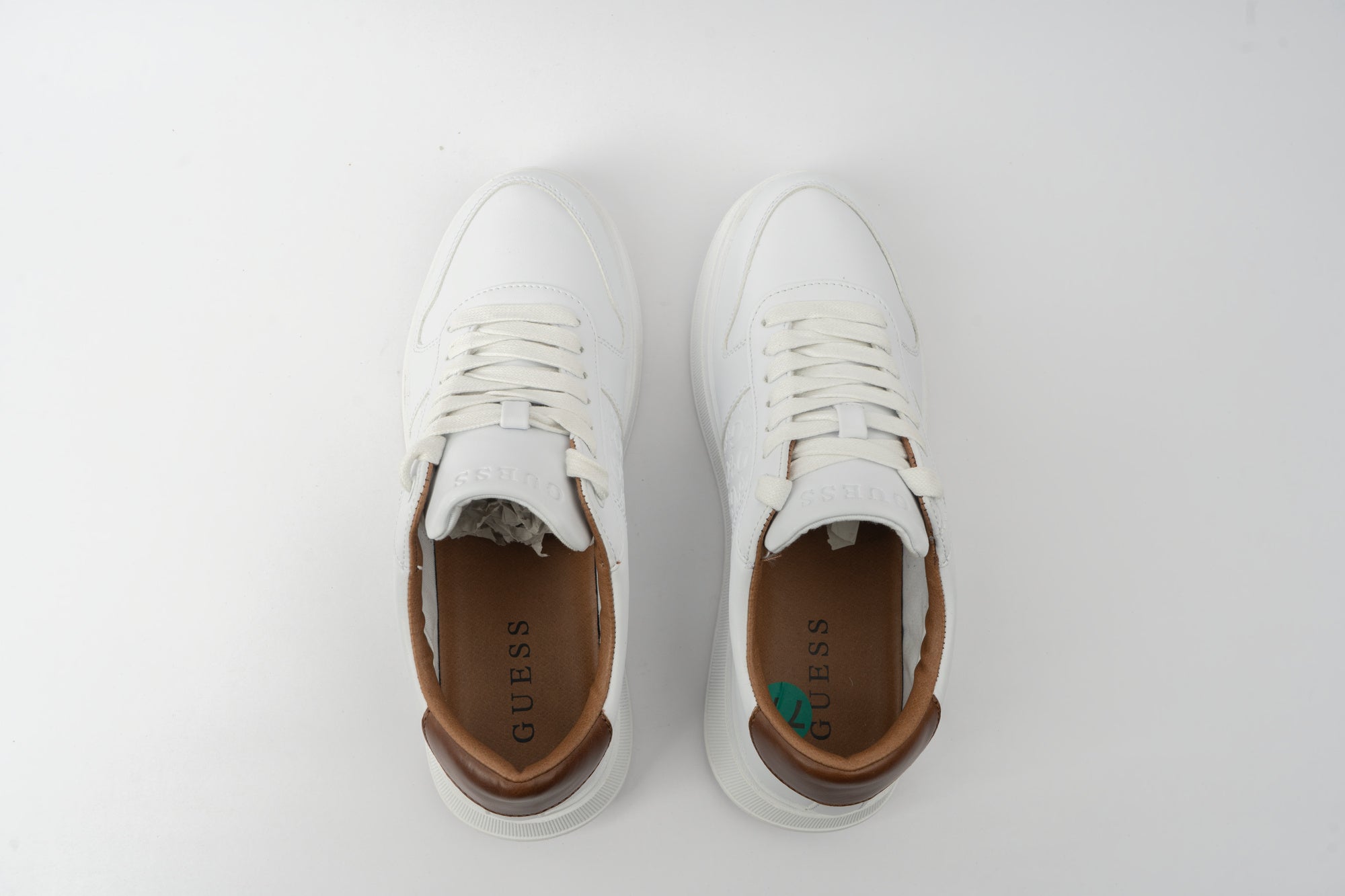 GUESS Men's WALEEK-R Sneakers-WHT