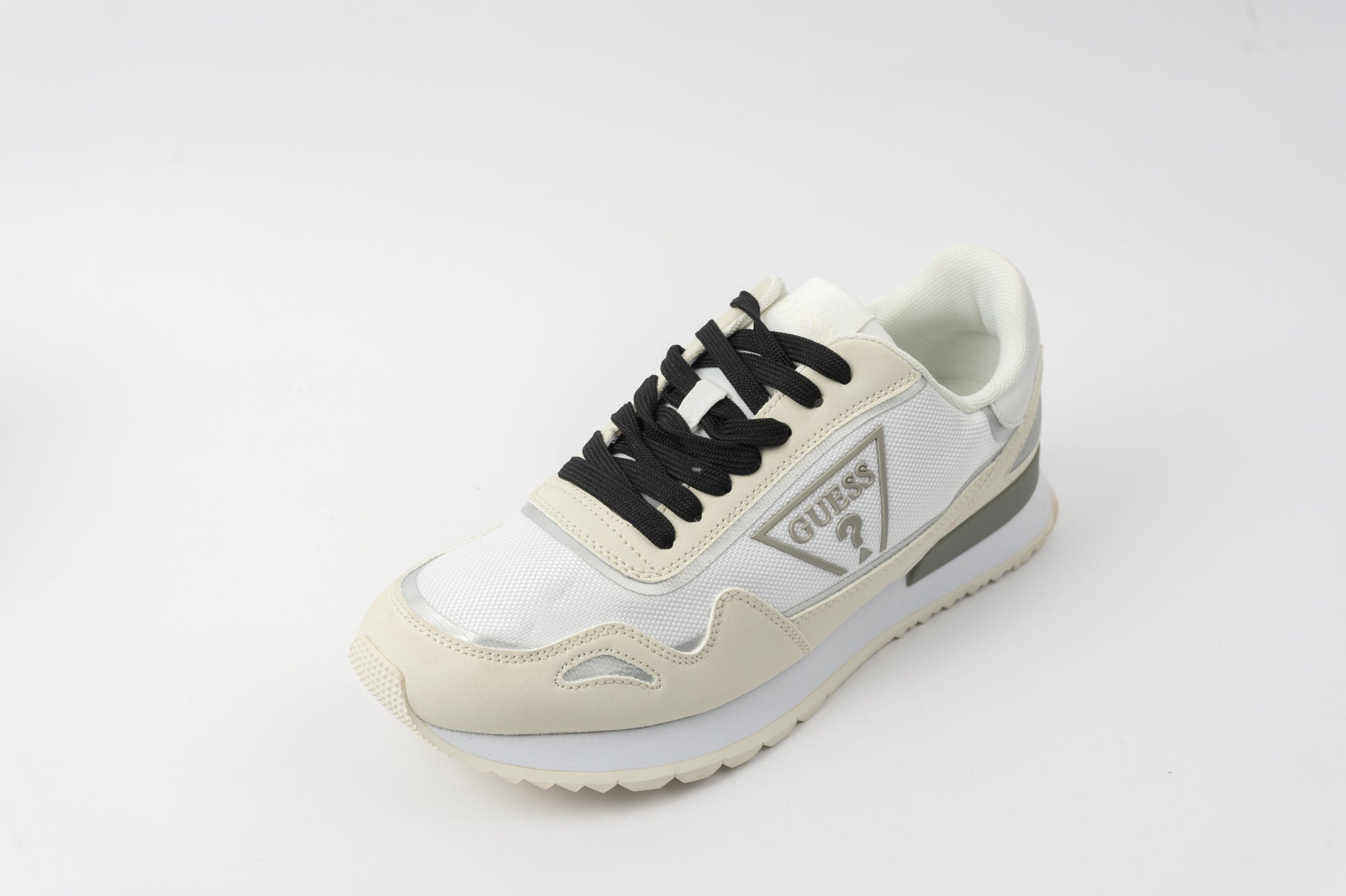 GUESS mens POTENZA II - G-SHINE EMBOSSED PU/IP LAMA 03 Sneaker