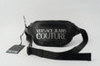 Versace Jeans Couture Black Waist Bag - Sliver