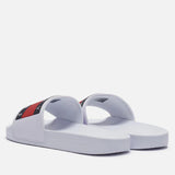 Tommy Hilfiger Men Logo Print Pool Slides-WHT