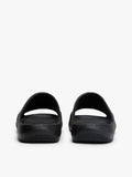 TOMMY HILFIGER Cutout Embossed Pool Slides-BLK