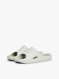 TOMMY HILFIGER Cutout Embossed Pool Slides-misty sage