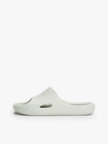 TOMMY HILFIGER Cutout Embossed Pool Slides-misty sage