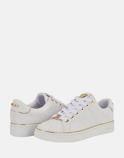 GUESS Beary Low-Top Sneakers -WHT