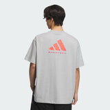 Adidas short-sleeved men's and women's lightning LOGO printed basketball casual loose round neck T-shirt JC6790