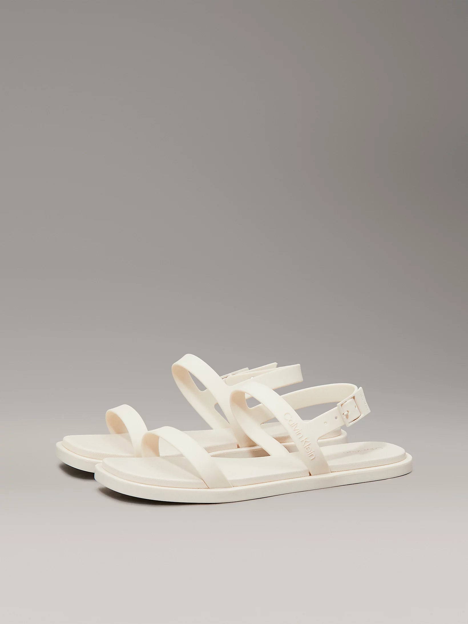 Calvin Klein rubber sandals-turtledove