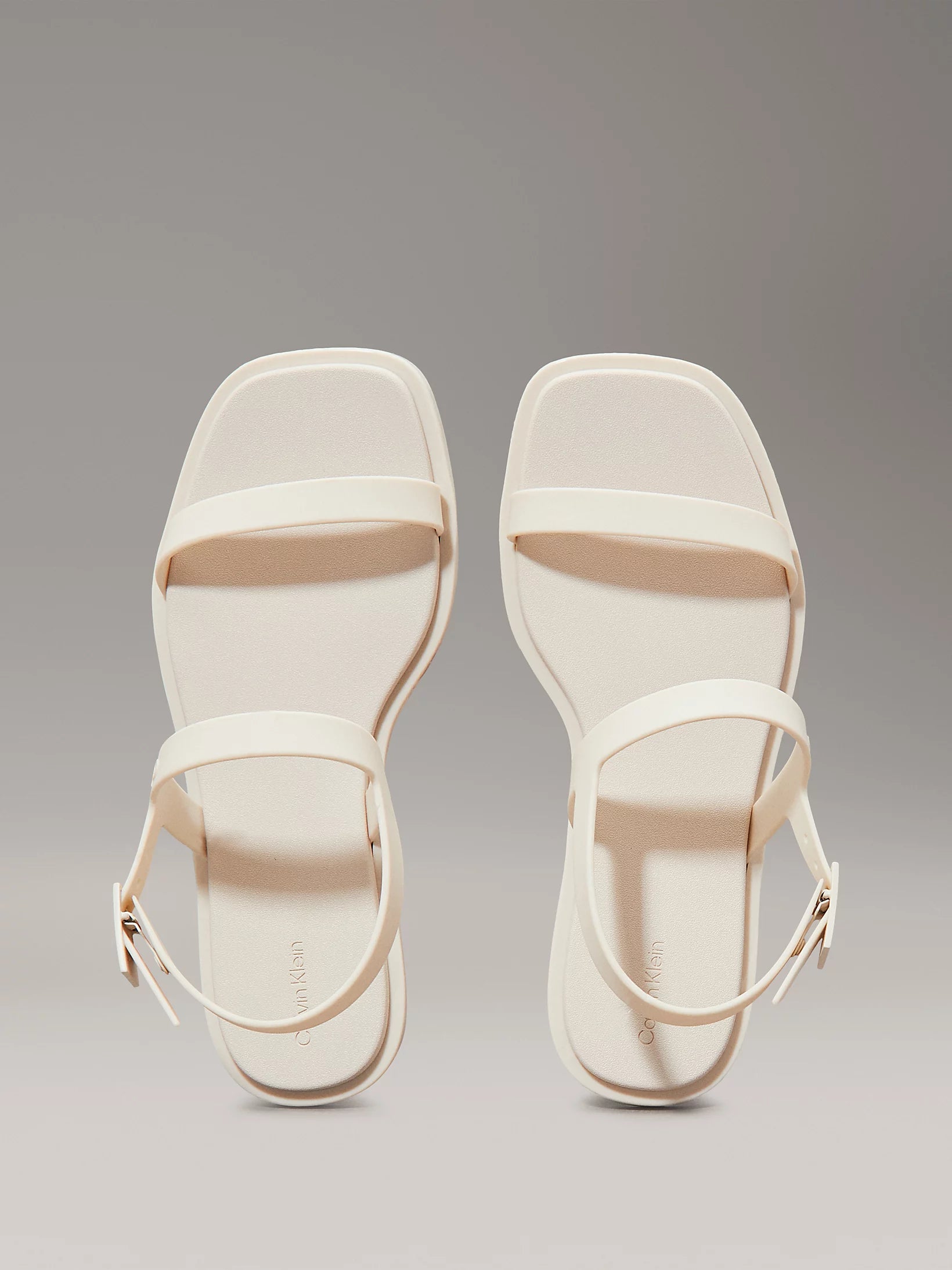 Calvin Klein rubber sandals-turtledove