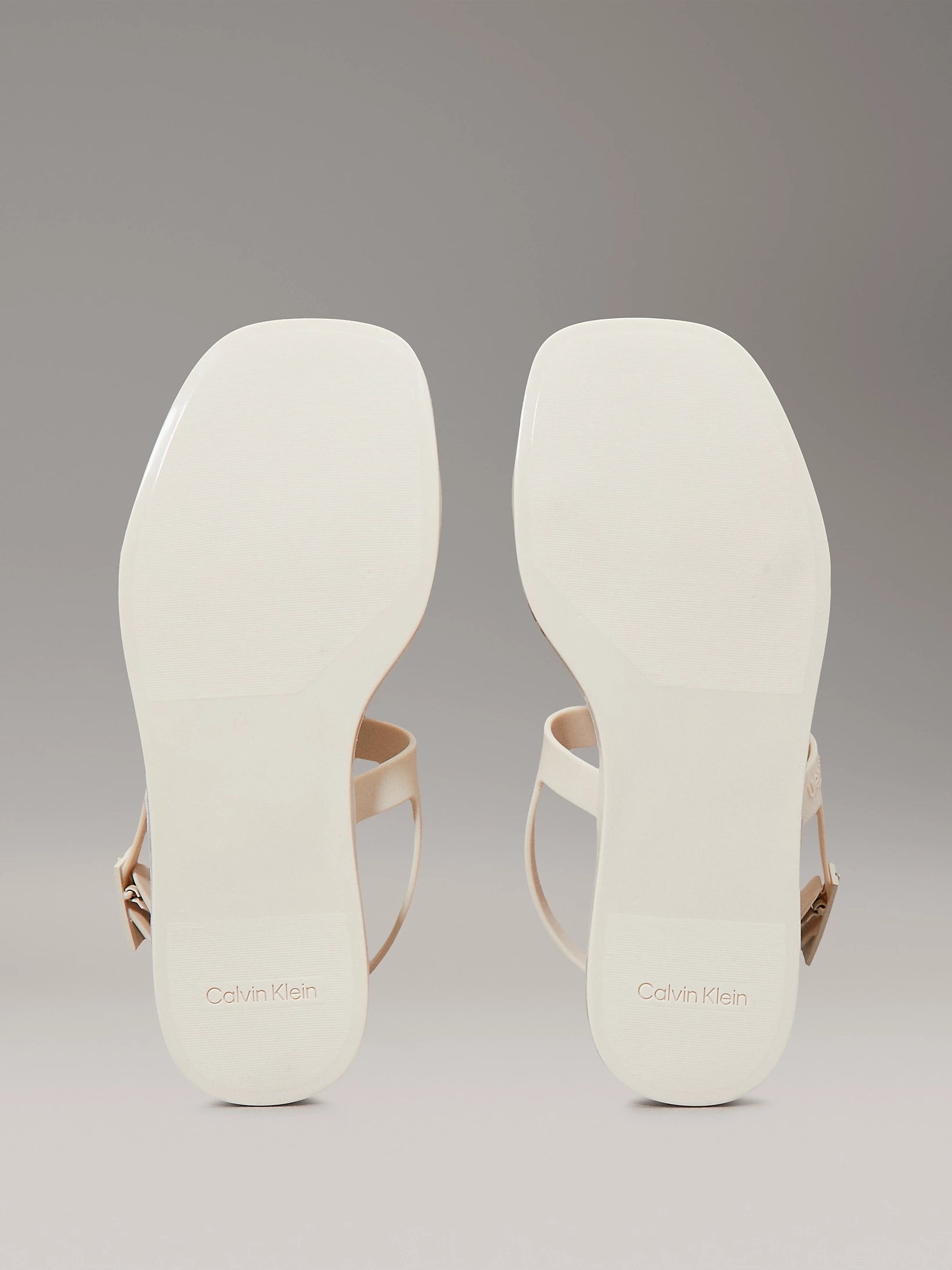 Calvin Klein rubber sandals-turtledove
