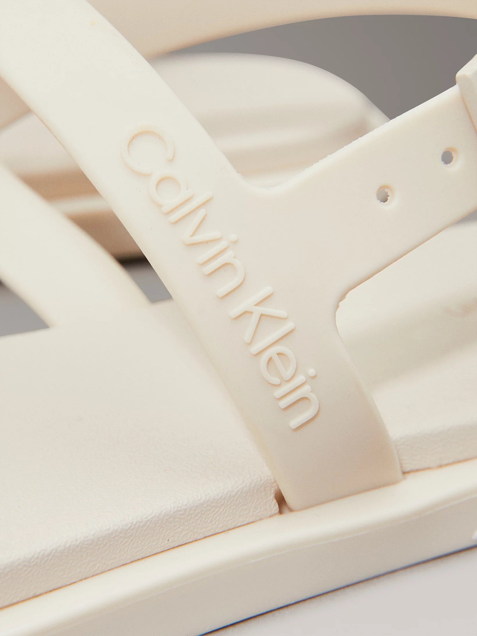 Calvin Klein rubber sandals-turtledove