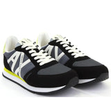 ARMANI EXCHANGE Men's Rio Trainer Sneaker BLKLEM